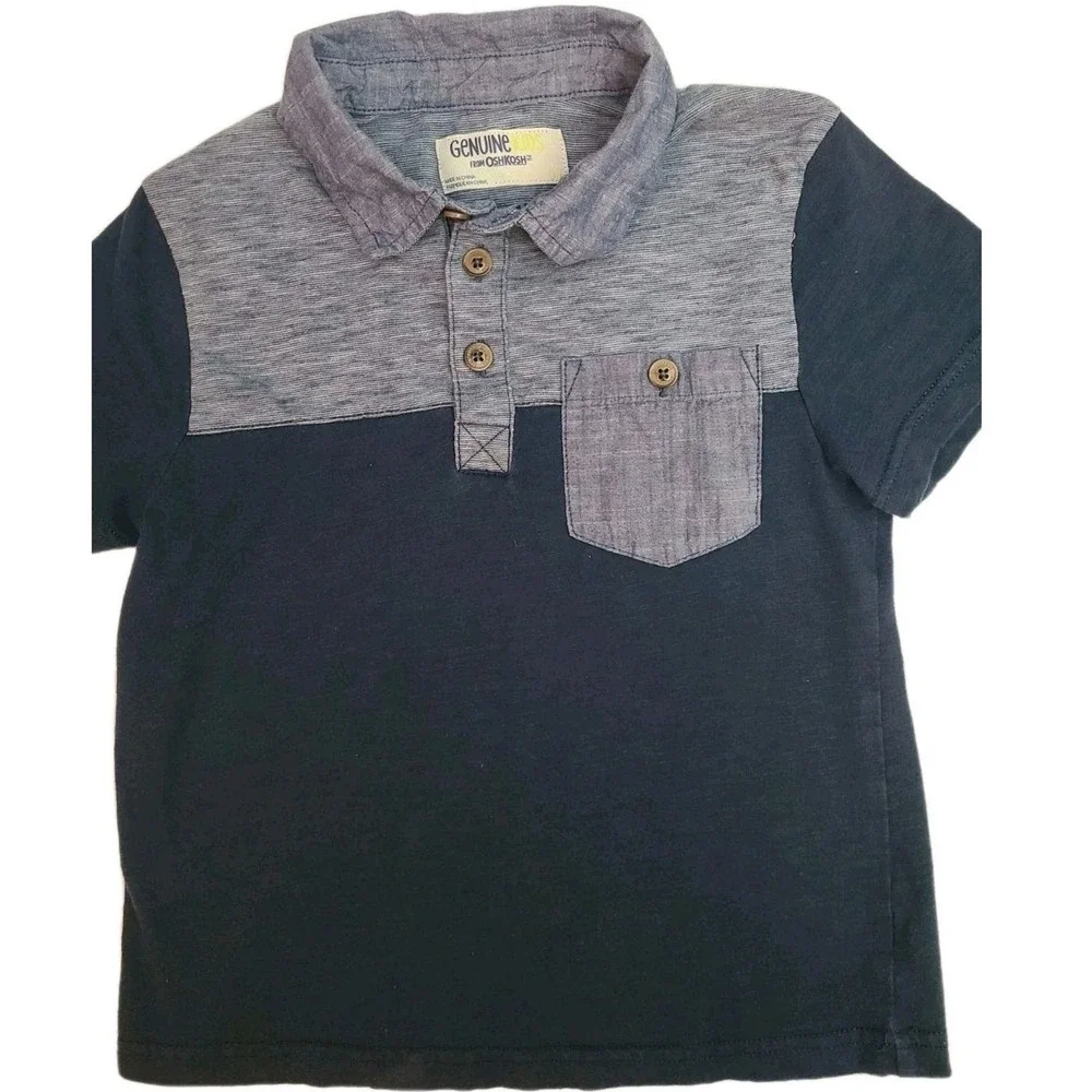 Oshkosh Polo Shirt Top Size 5T USA Genuine Kids